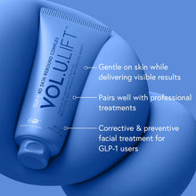 Load image into Gallery viewer, Volumetric lift product with blue background and text highlighting features